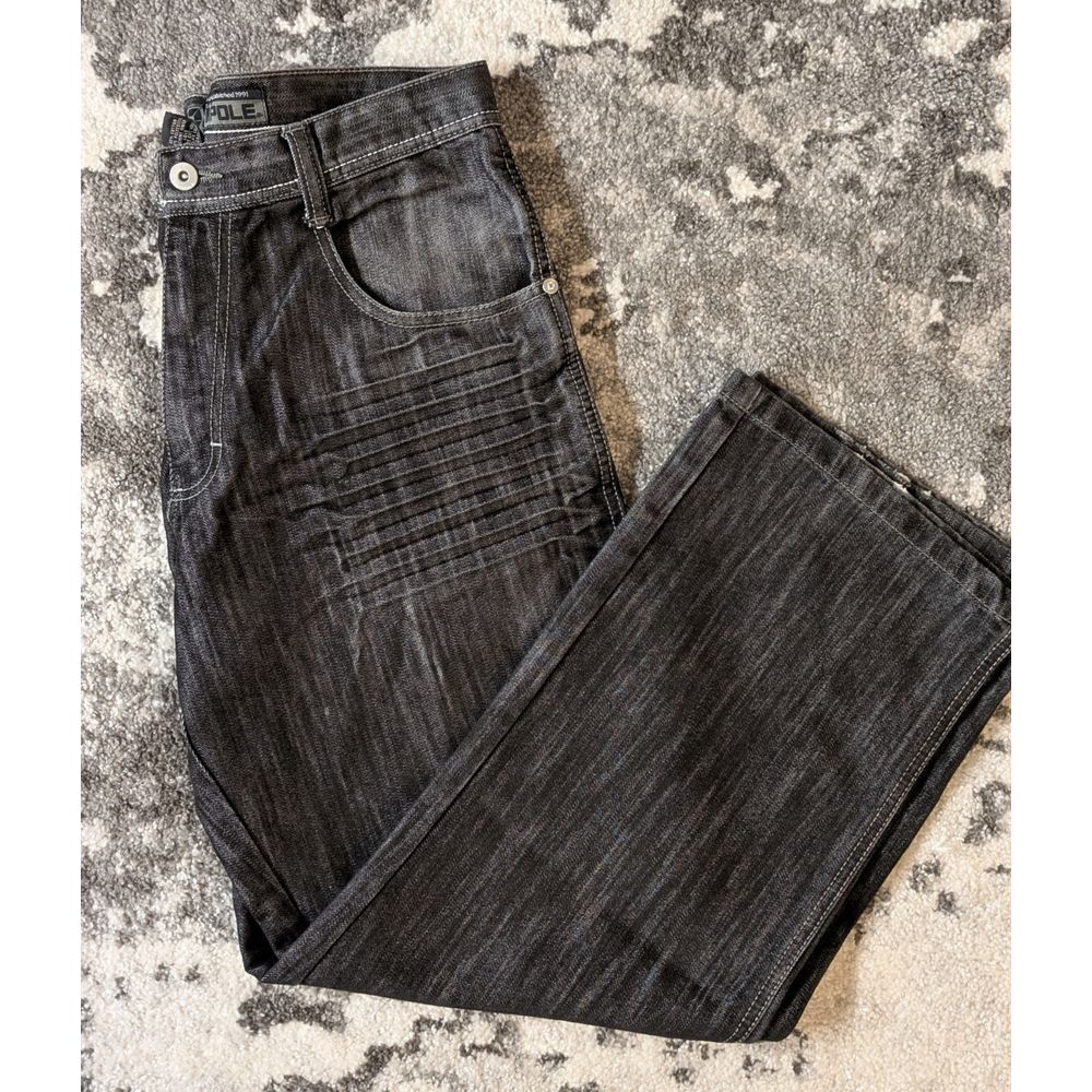 Southpole Baggy Jeans Men 32x28 Blue Wide‎ Leg Baggy Y2k Hip Hop